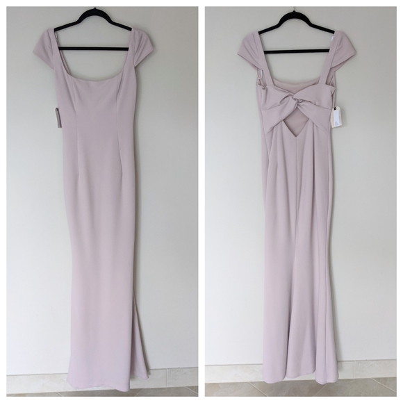 NEW KATIE MAY Georgia Ballet Pink Twist Back Gown - Picture 3 of 7